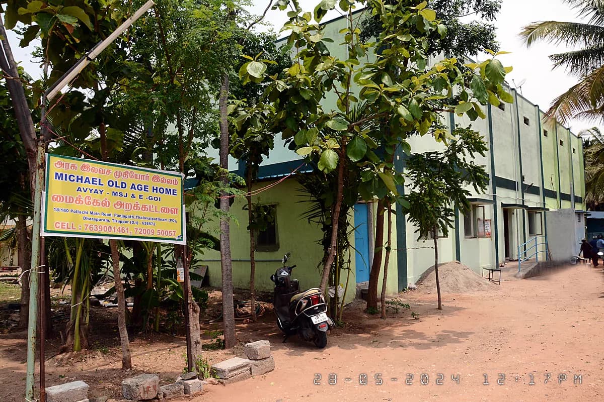 The exterior of the Michael Trust old age home